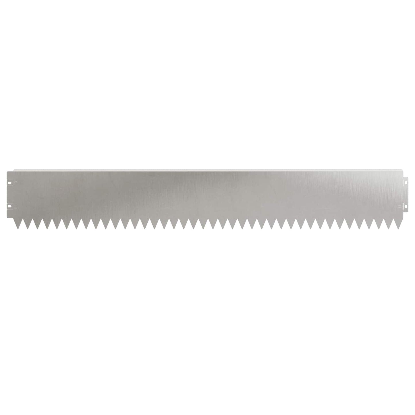 Lawn Edging 30 pcs 103 x 15 cm Steel Silver