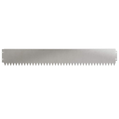 Lawn Edging 30 pcs 103 x 15 cm Steel Silver