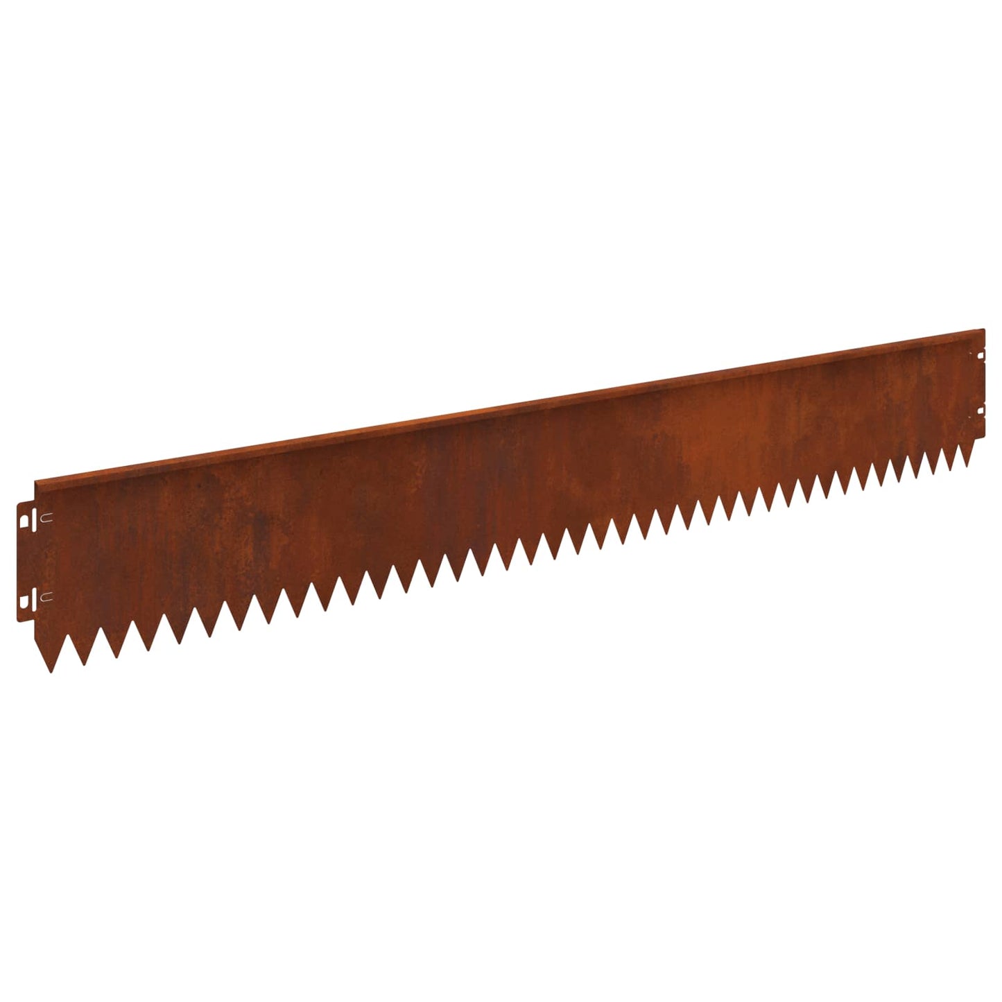 Lawn Edging 10 pcs 103 x 15 cm Steel Rusty