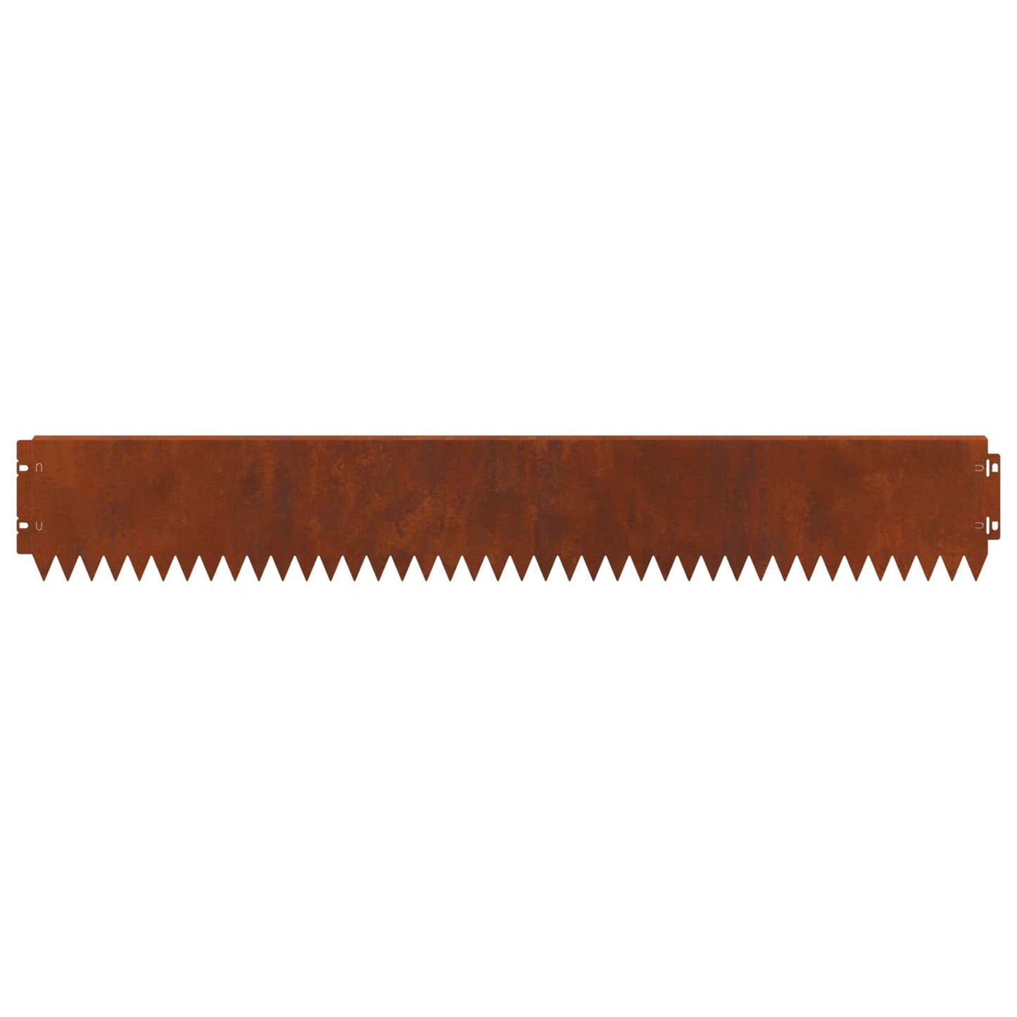 Lawn Edging 10 pcs 103 x 15 cm Steel Rusty