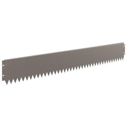 Lawn Edging 30 pcs 103 x 15 cm Steel Rusty