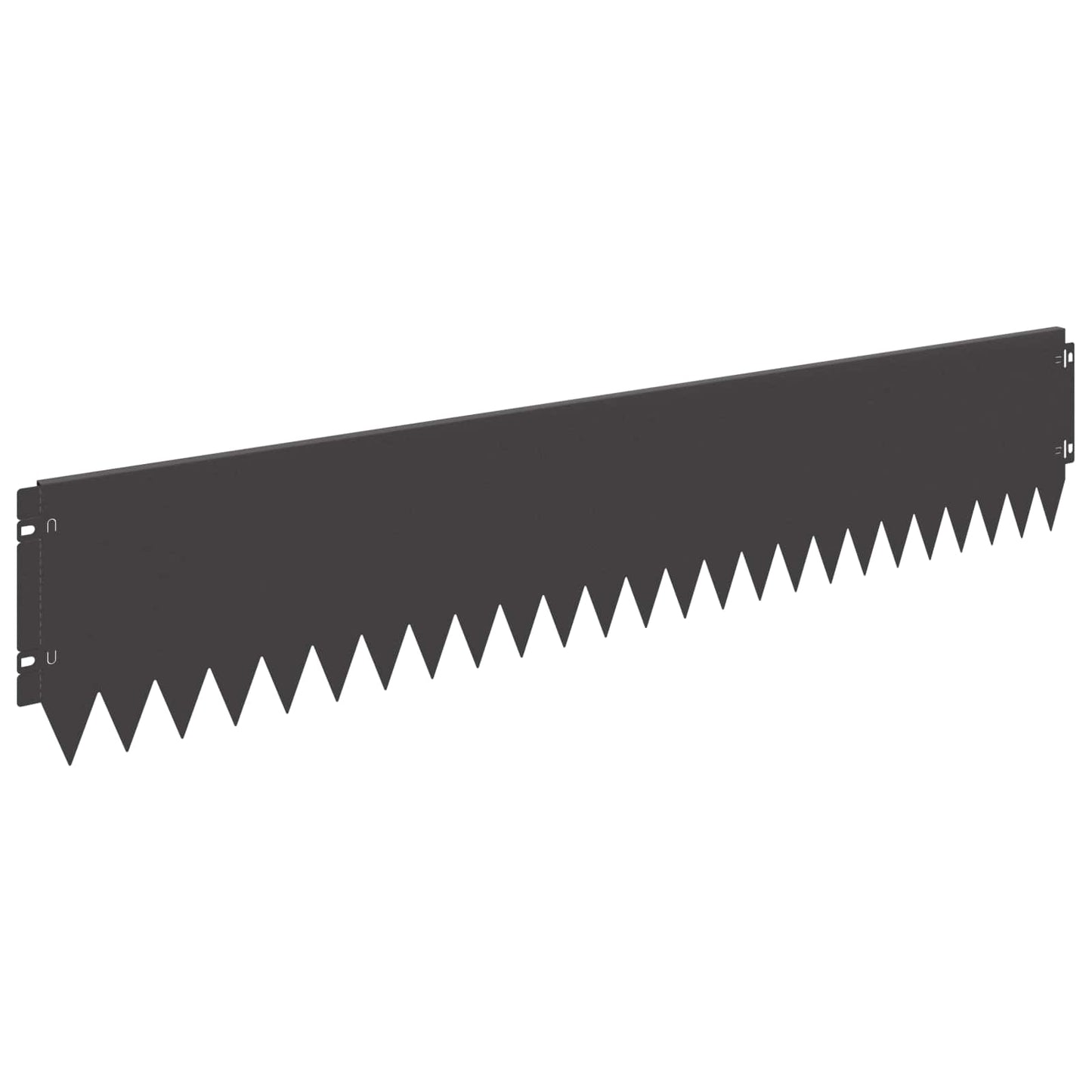 Lawn Edging 20 pcs 103 x 20 cm Steel Black