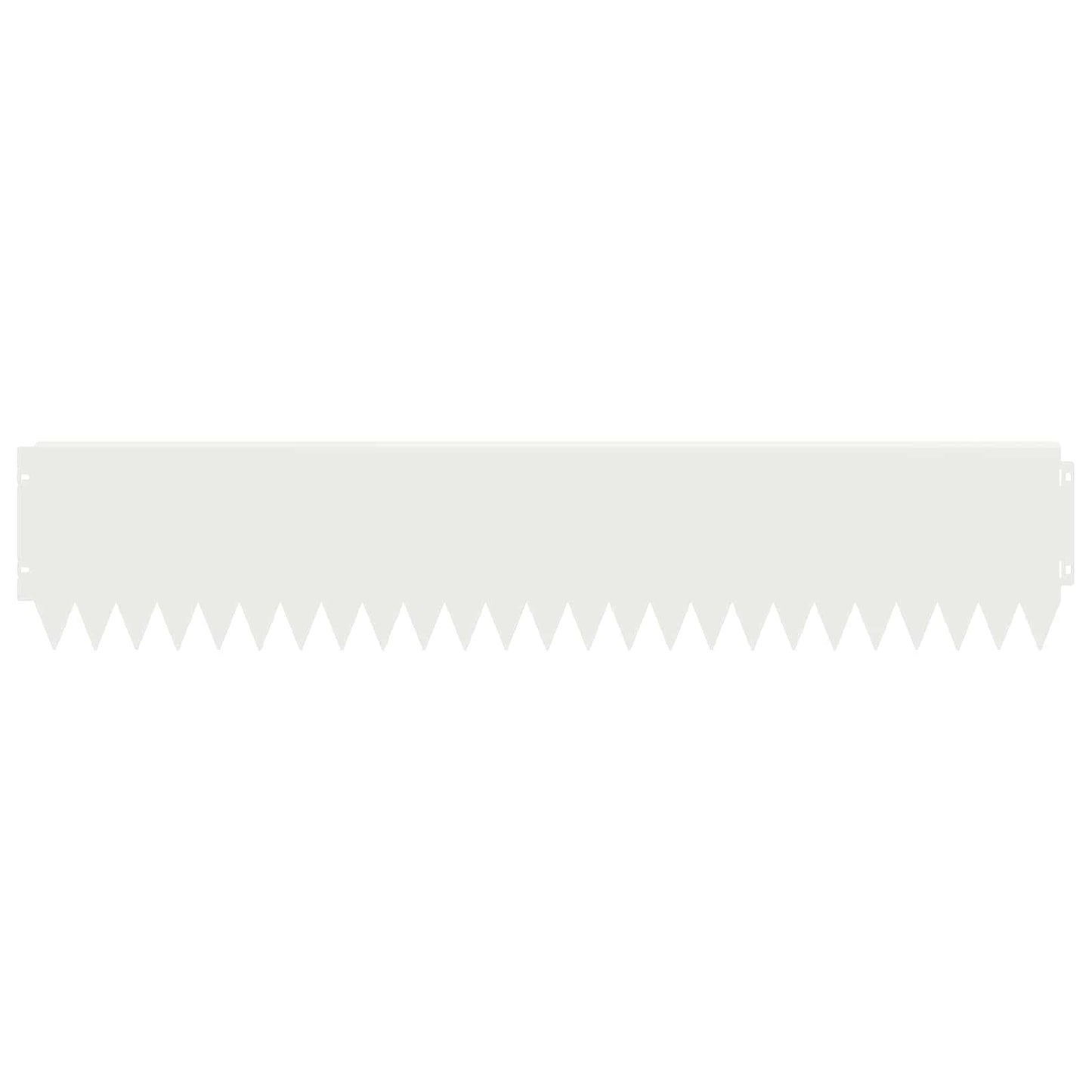 Lawn Edging 10 pcs 103 x 20 cm Steel White