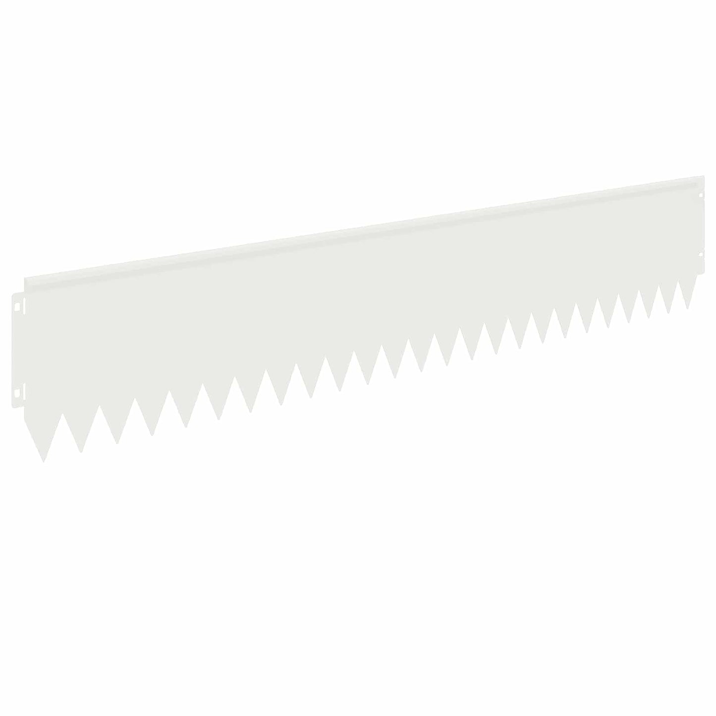 Lawn Edging 20 pcs 103 x 20 cm Steel White