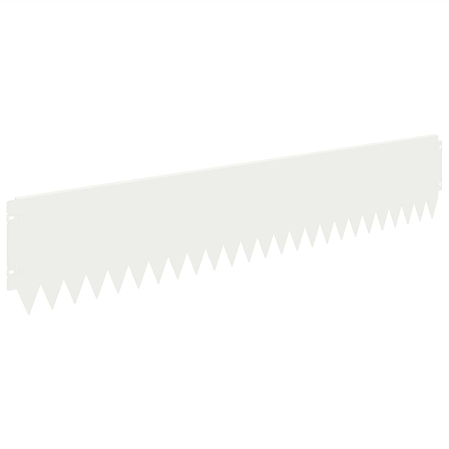 Lawn Edging 30 pcs 103 x 20 cm Steel White