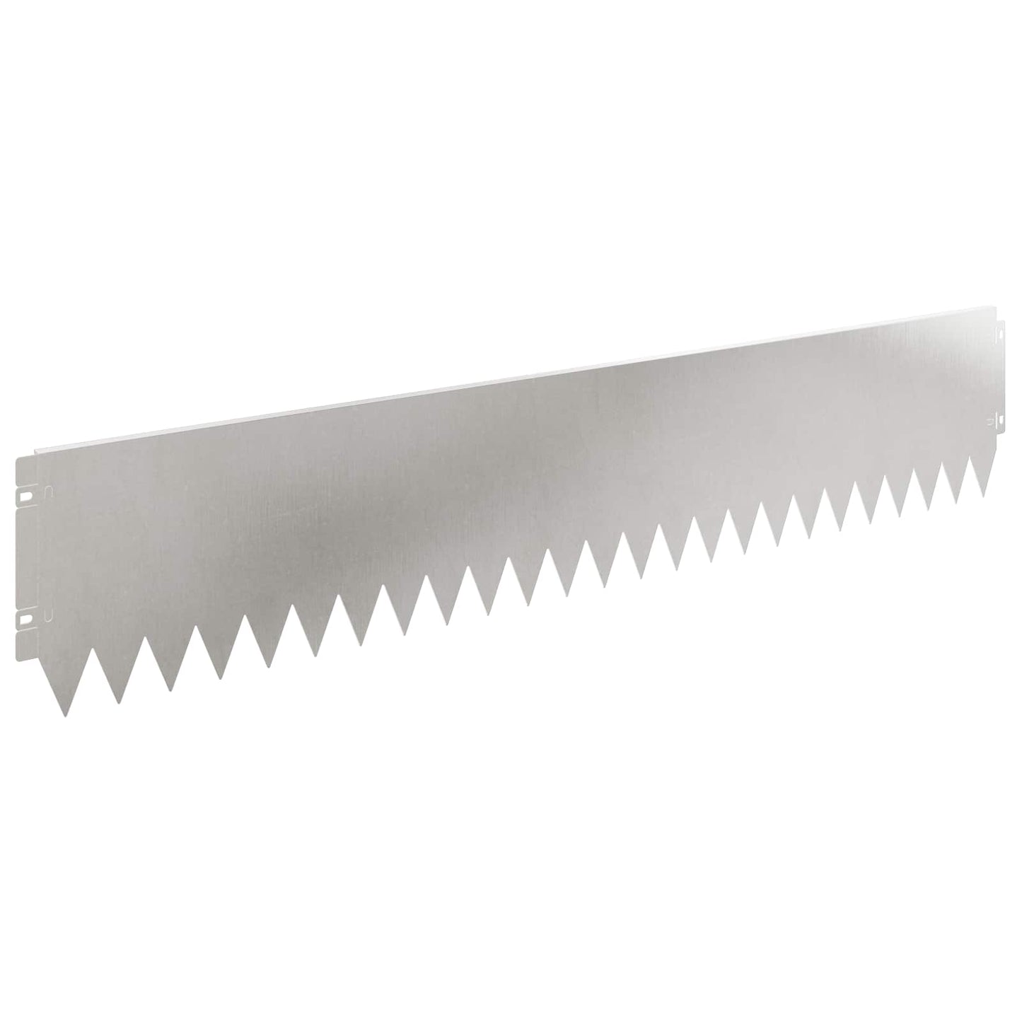 Lawn Edging 10 pcs 103 x 20 cm Steel Silver
