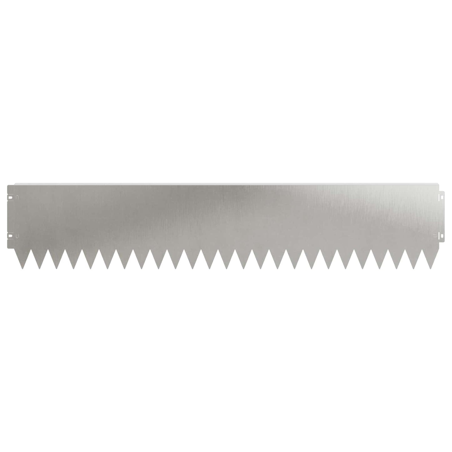 Lawn Edging 30 pcs 103 x 20 cm Steel Silver