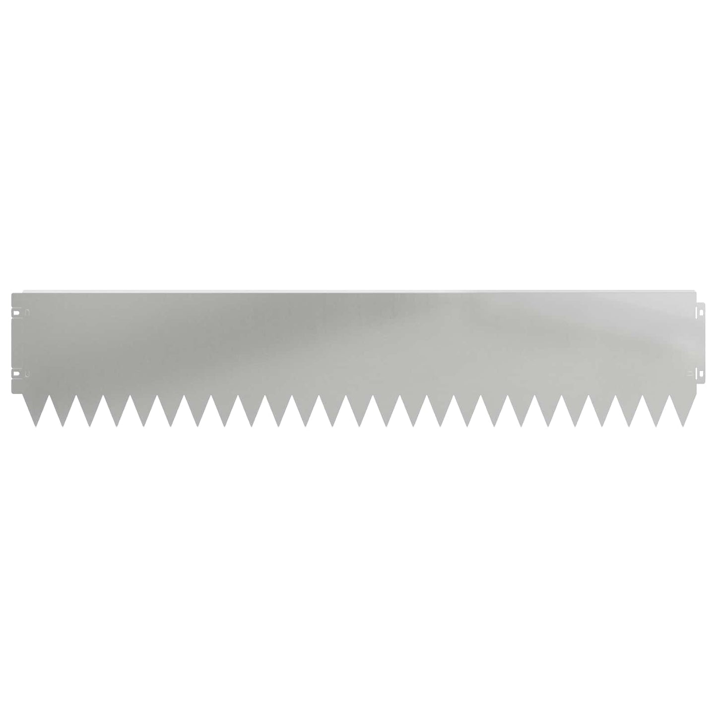 Lawn Edging 10 pcs 103 x 20 cm Steel Silver