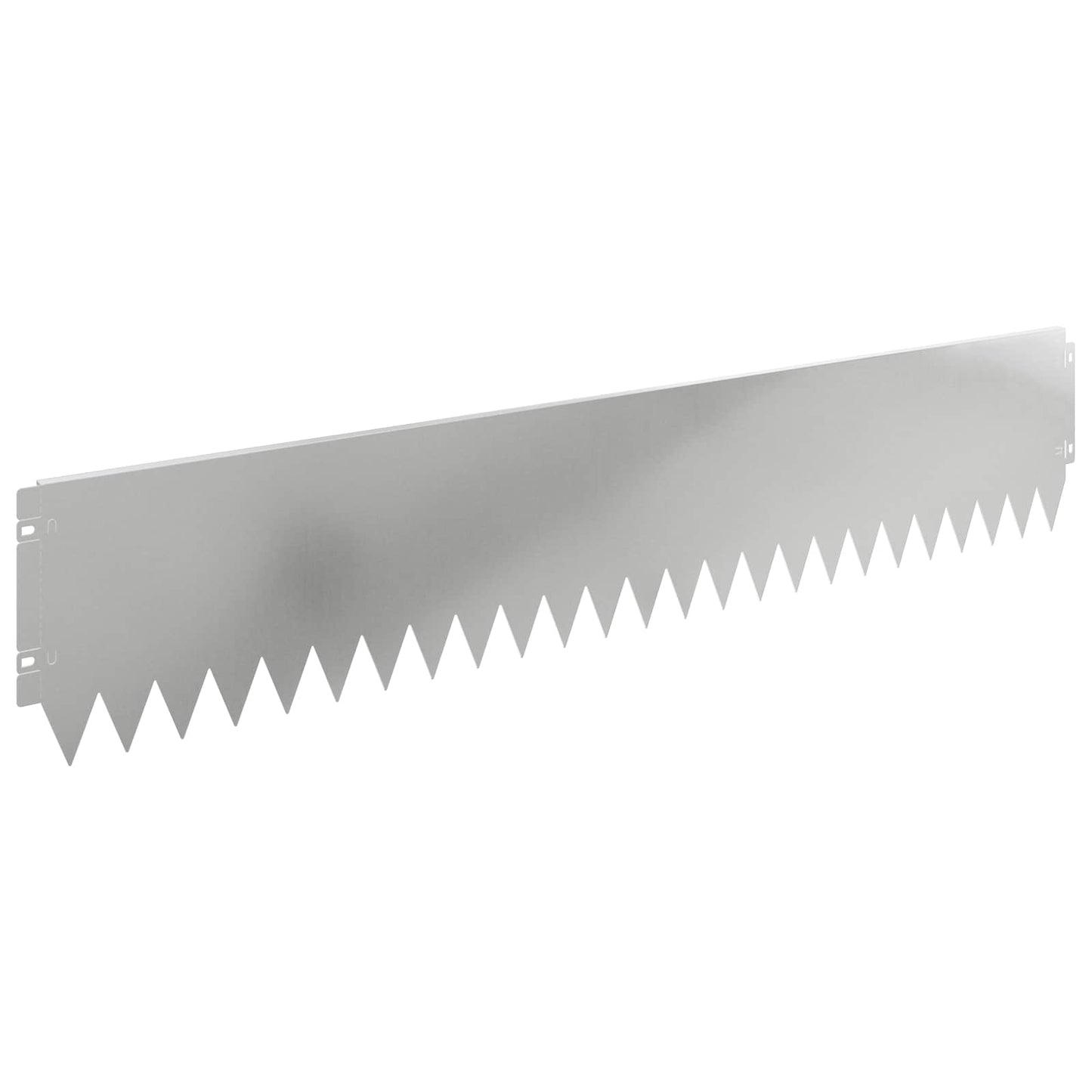 Lawn Edging 30 pcs 103 x 20 cm Steel Silver