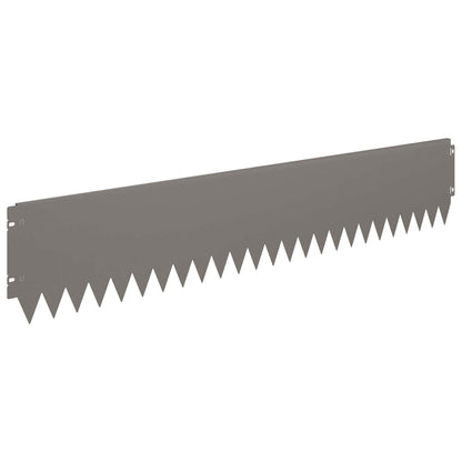 Lawn Edging 30 pcs 103 x 20 cm Steel Rusty