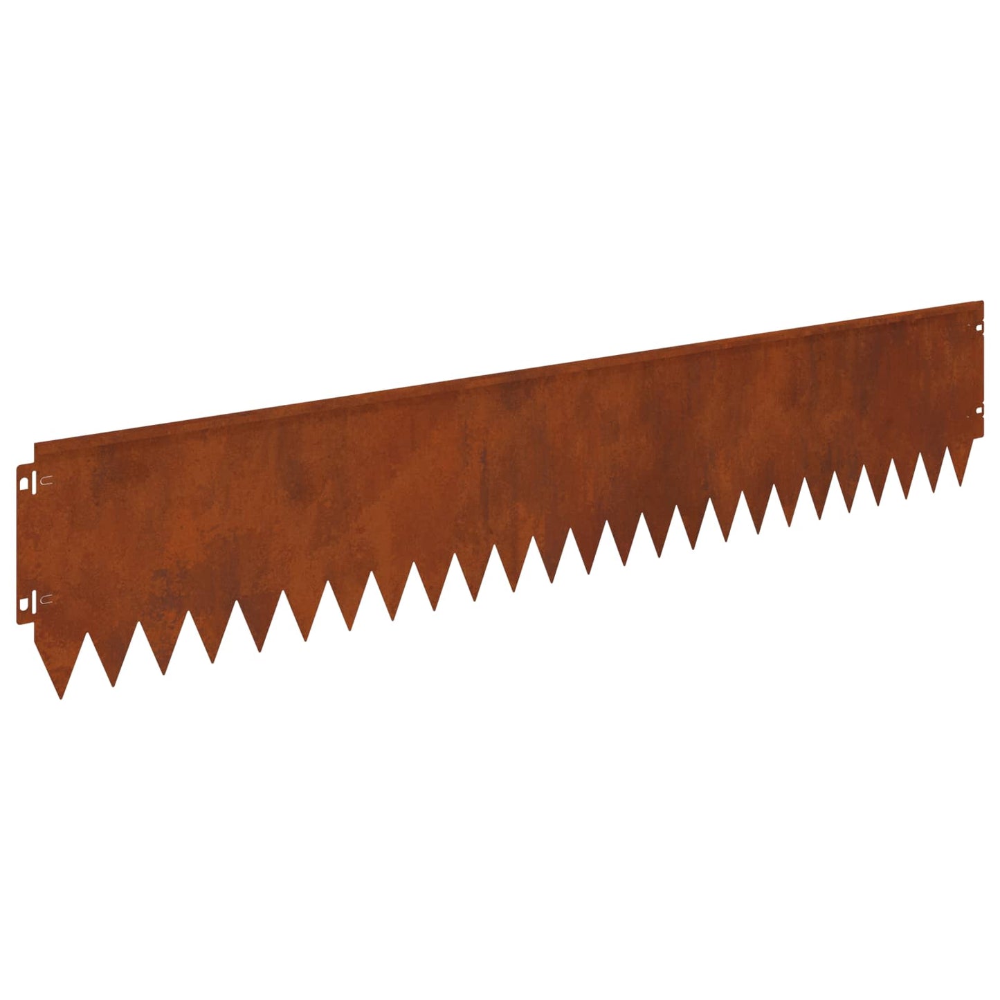 Lawn Edging 30 pcs 103 x 20 cm Steel Rusty