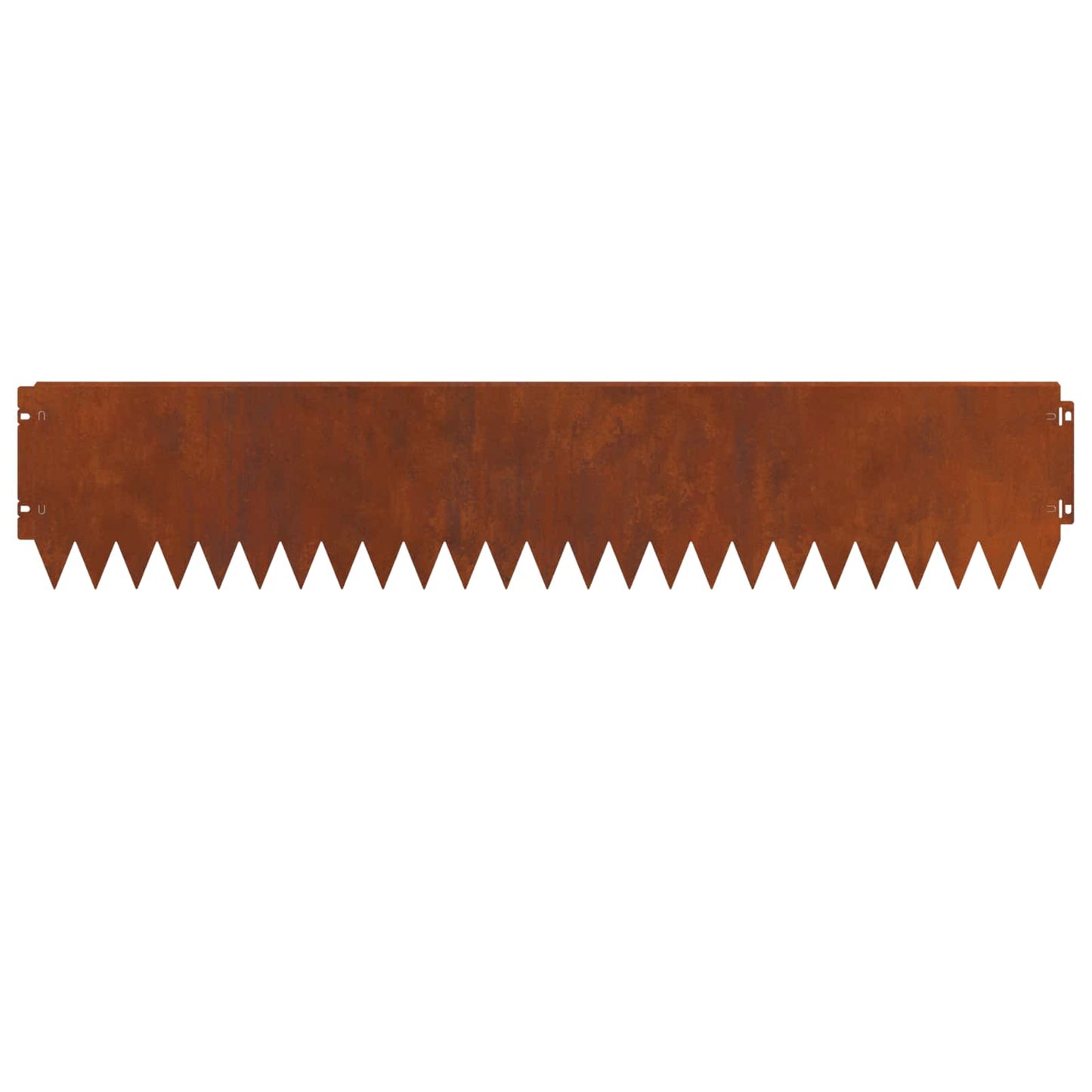 Lawn Edging 30 pcs 103 x 20 cm Steel Rusty