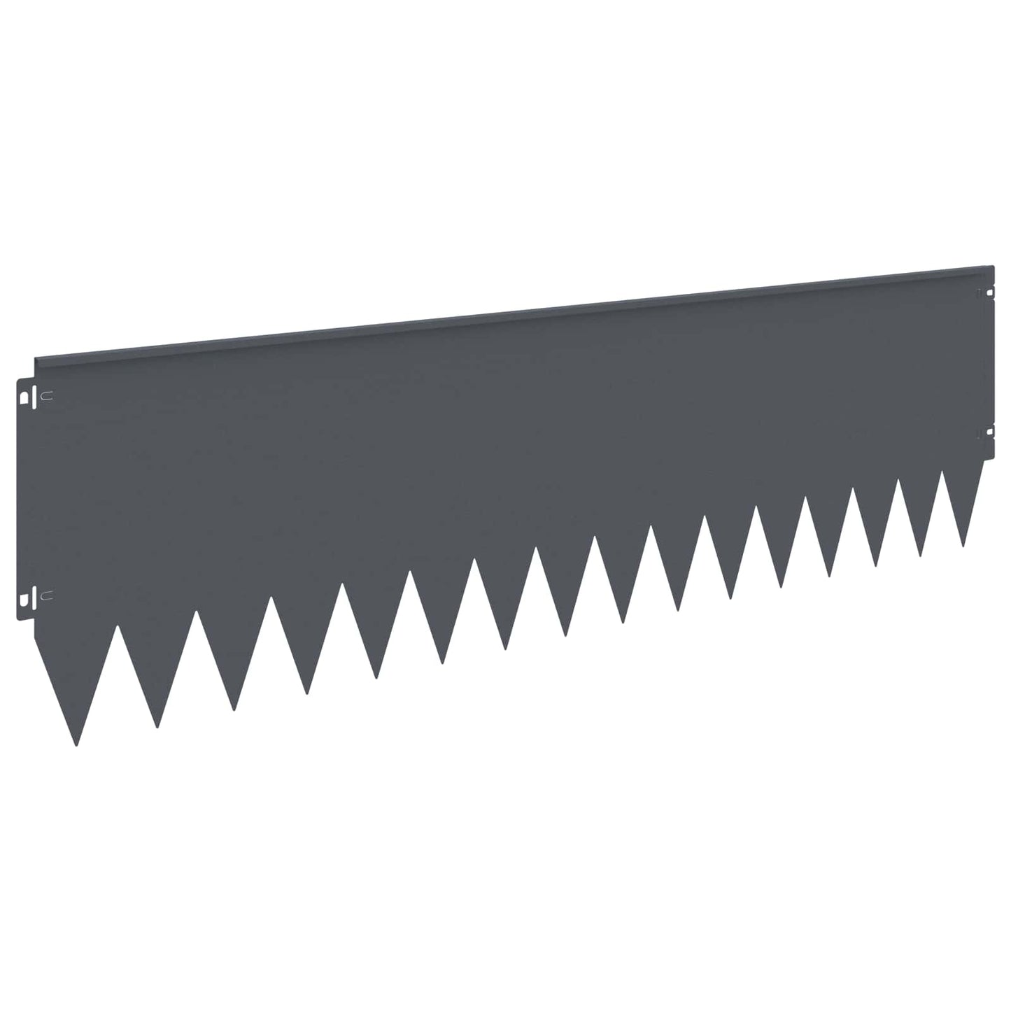 Lawn Edging 10 pcs 103 x 30 cm Steel Anthracite