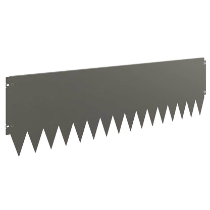 Lawn Edging 10 pcs 103 x 30 cm Steel Rusty