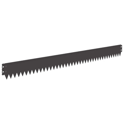Lawn Edging 20 pcs 103 x 10 cm Steel Black