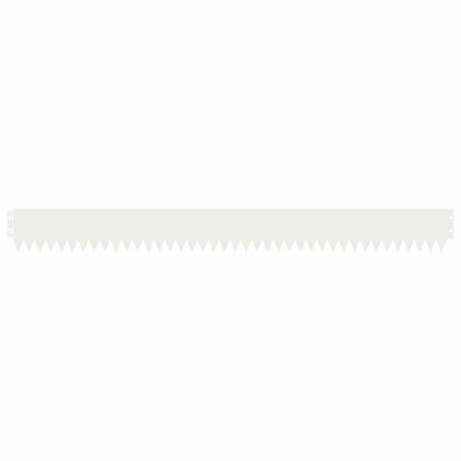 Lawn Edging 30 pcs 103 x 10 cm Steel White