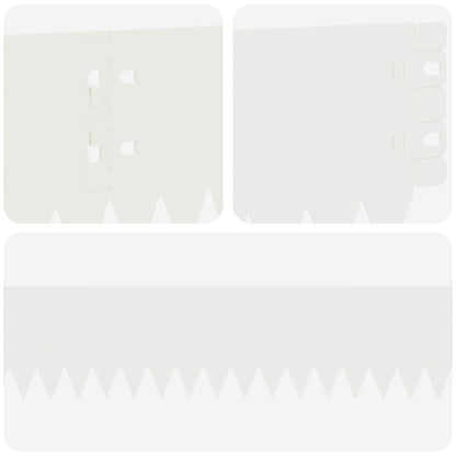 Lawn Edging 50 pcs 103 x 10 cm Steel White