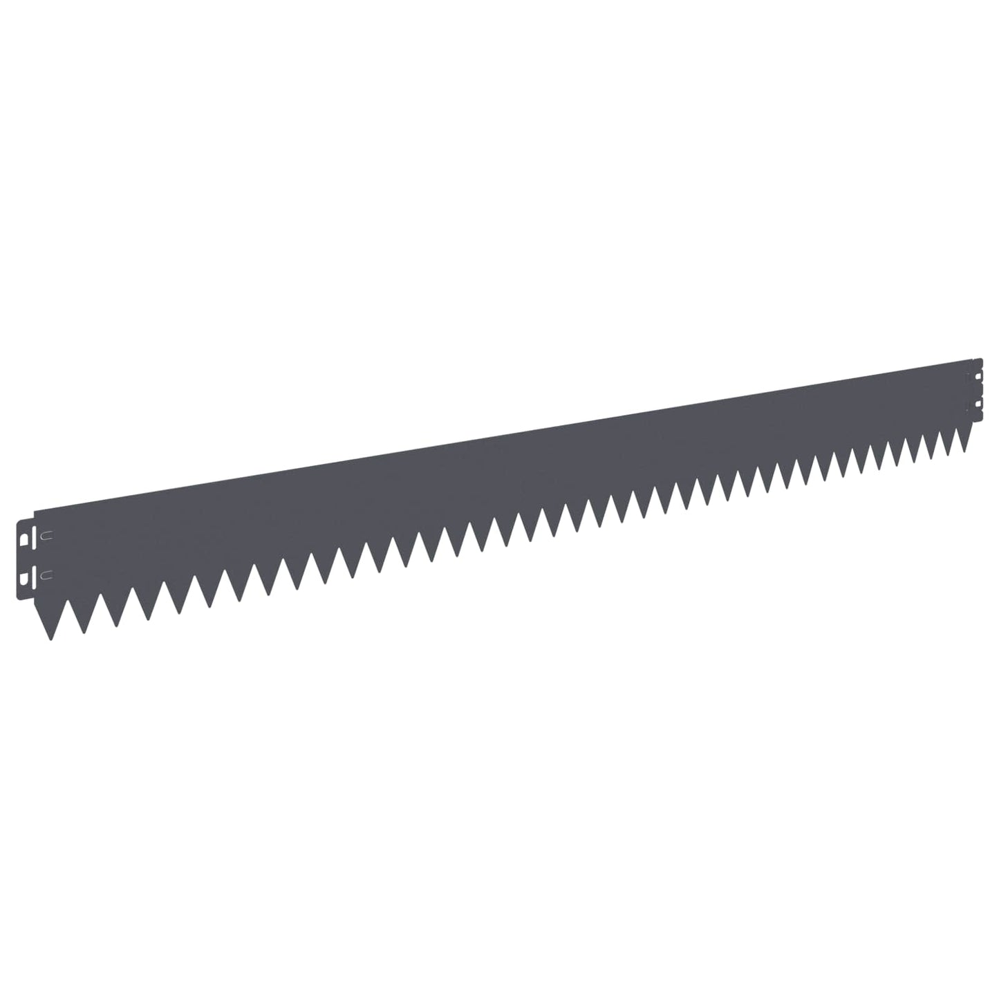 Lawn Edging 30 pcs 103 x 10 cm Steel Anthracite