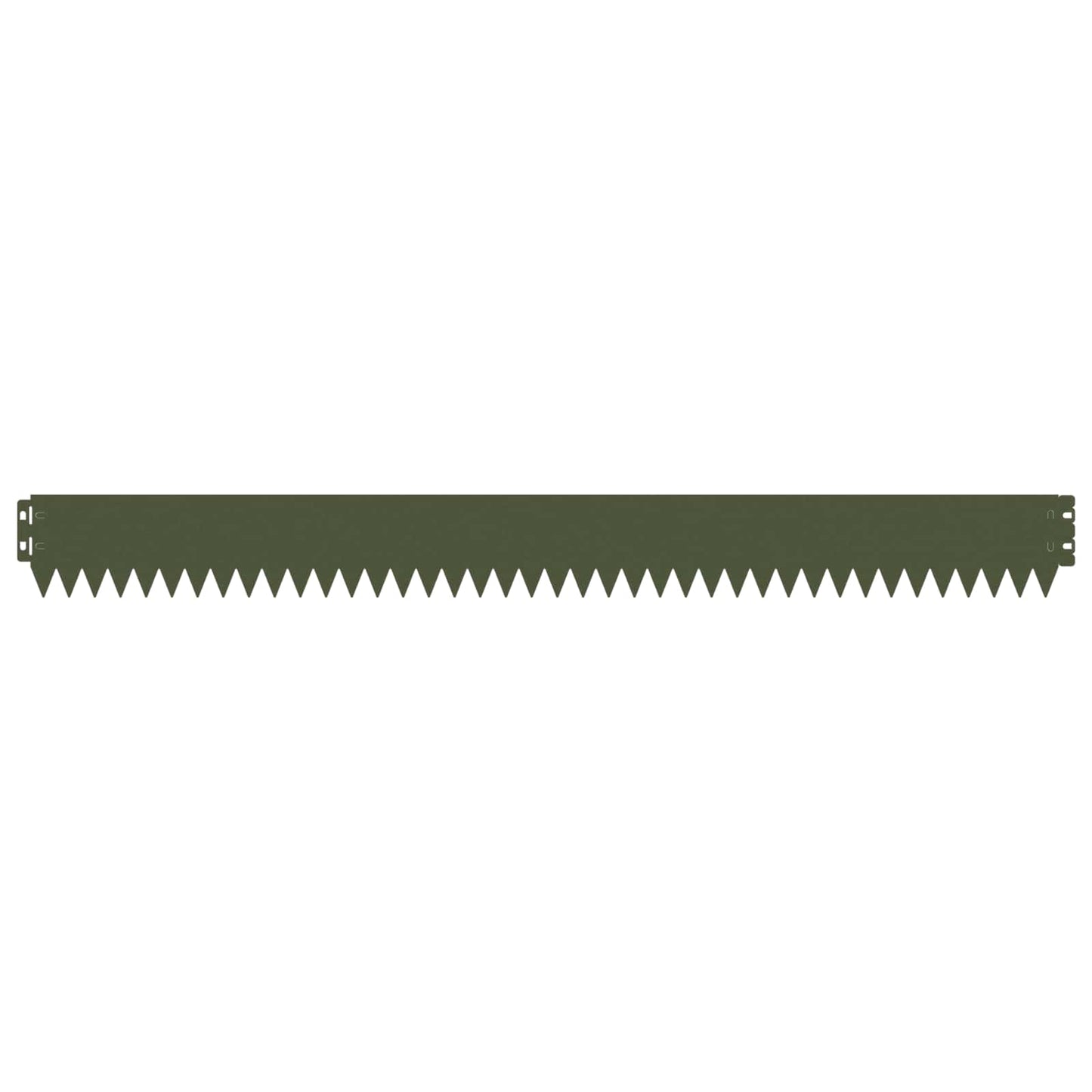 Lawn Edging 10 pcs 103 x 10 cm Steel Olive Green