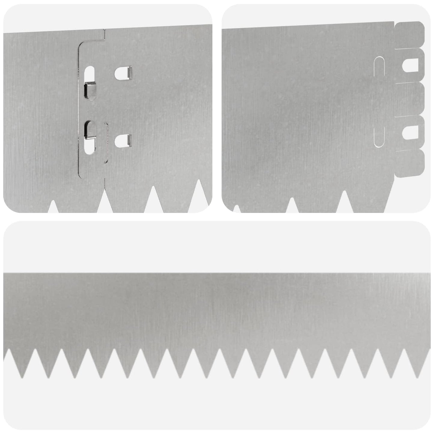 Lawn Edging 20 pcs 103 x 10 cm Steel Silver