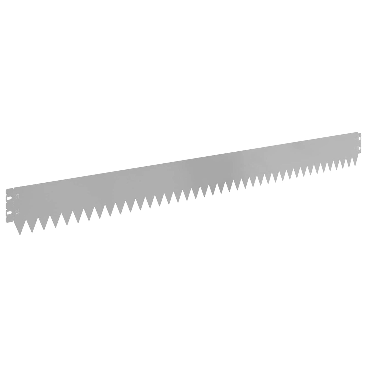 Lawn Edging 50 pcs 103 x 10 cm Steel Silver