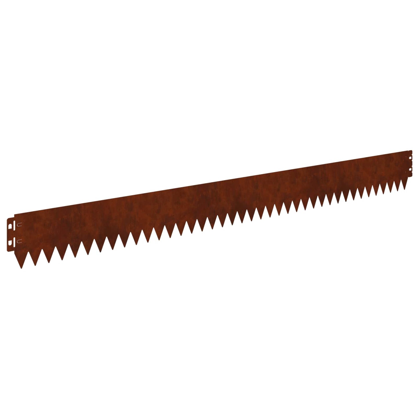 Lawn Edging 10 pcs 103 x 10 cm Steel Rusty