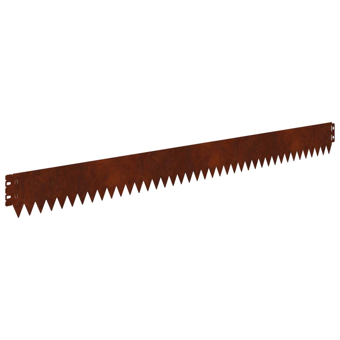 Lawn Edging 10 pcs 103 x 10 cm Steel Rusty
