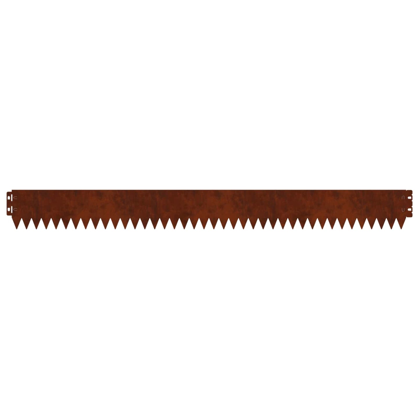 Lawn Edging 50 pcs 103 x 10 cm Steel Rusty