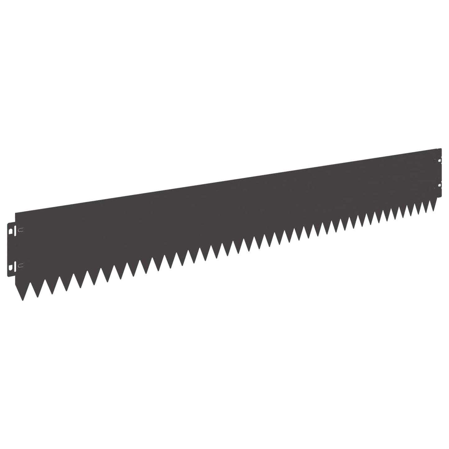 Lawn Edging 20 pcs 103 x 15 cm Steel Black