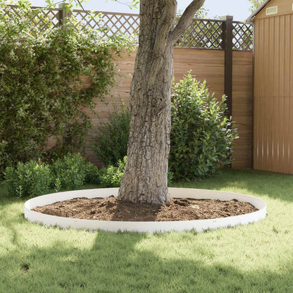 Lawn Edging 10 pcs 103 x 15 cm Steel White
