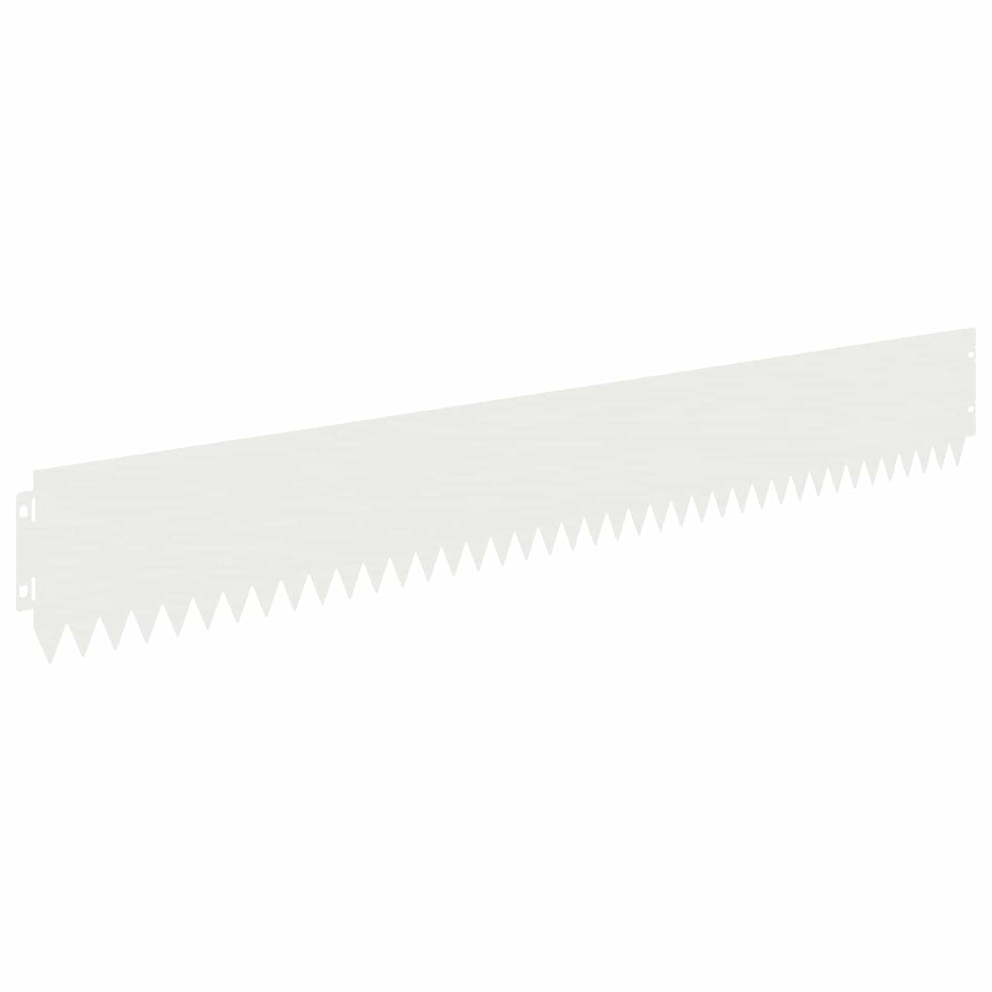 Lawn Edging 10 pcs 103 x 15 cm Steel White