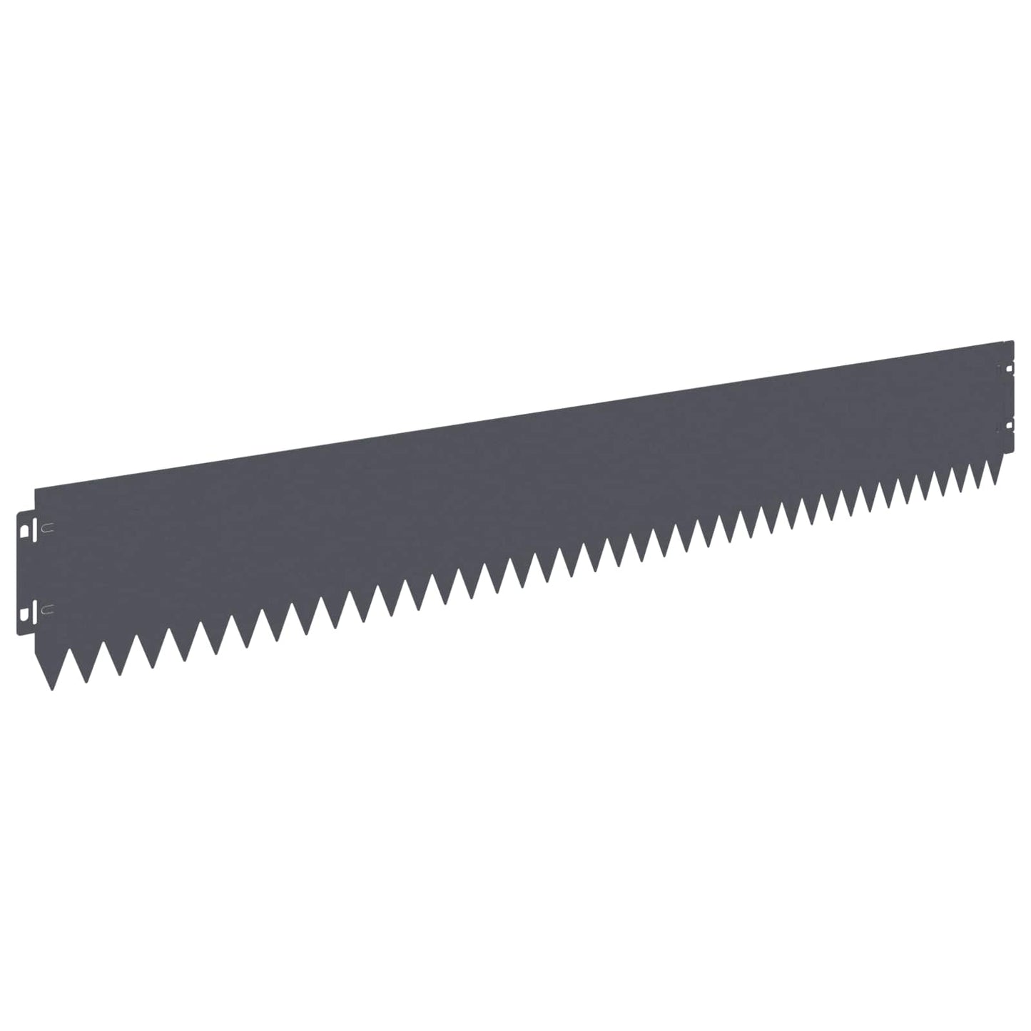 Lawn Edging 30 pcs 103 x 15 cm Steel Anthracite
