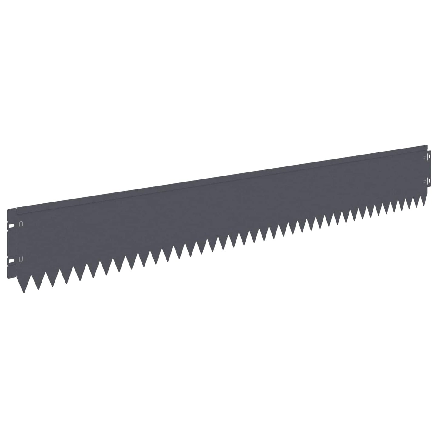 Lawn Edging 30 pcs 103 x 15 cm Steel Anthracite