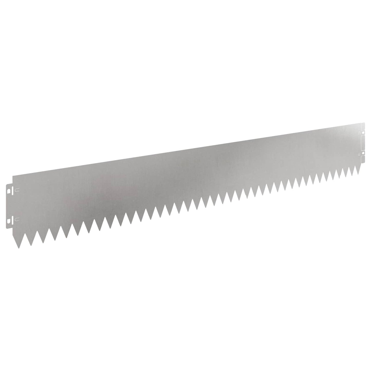 Lawn Edging 20 pcs 103 x 15 cm Steel Silver