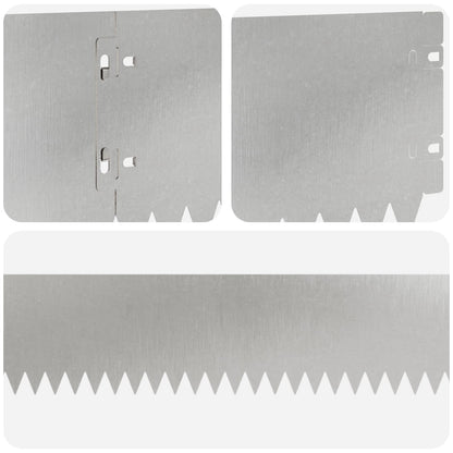 Lawn Edging 30 pcs 103 x 15 cm Steel Silver