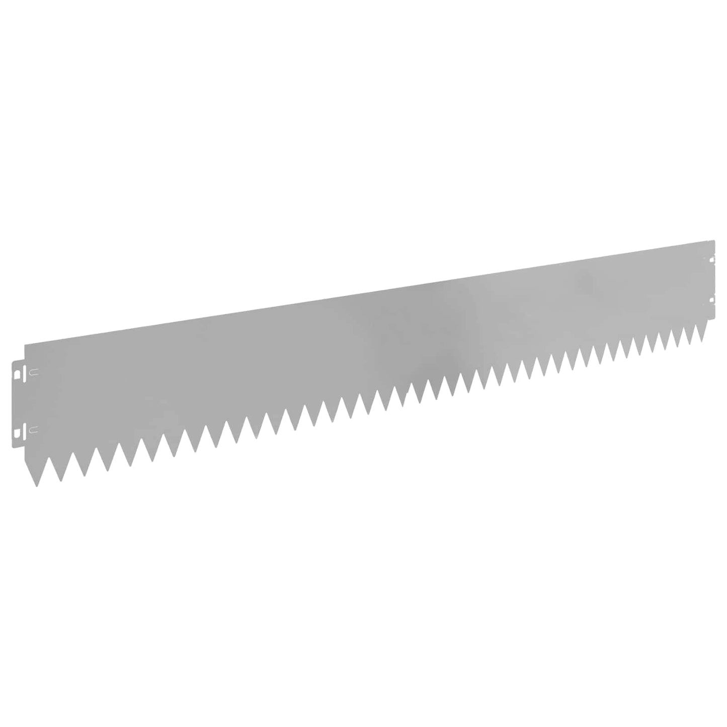 Lawn Edging 20 pcs 103 x 15 cm Steel Silver