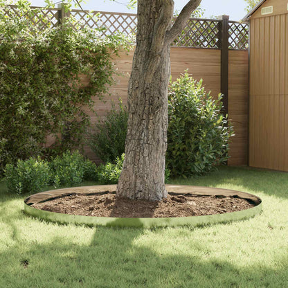 Lawn Edging 30 pcs 103 x 15 cm Steel Silver