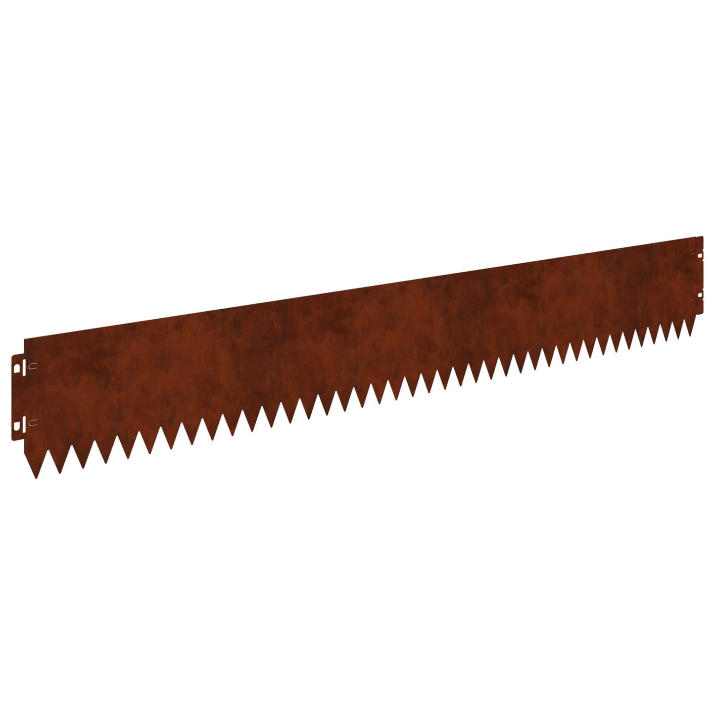 Lawn Edging 10 pcs 103 x 15 cm Steel Rusty