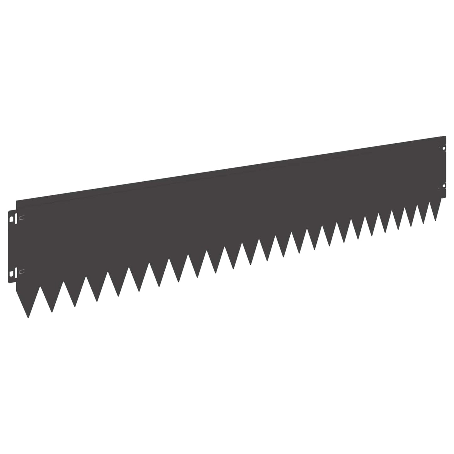 Lawn Edging 20 pcs 103 x 20 cm Steel Black