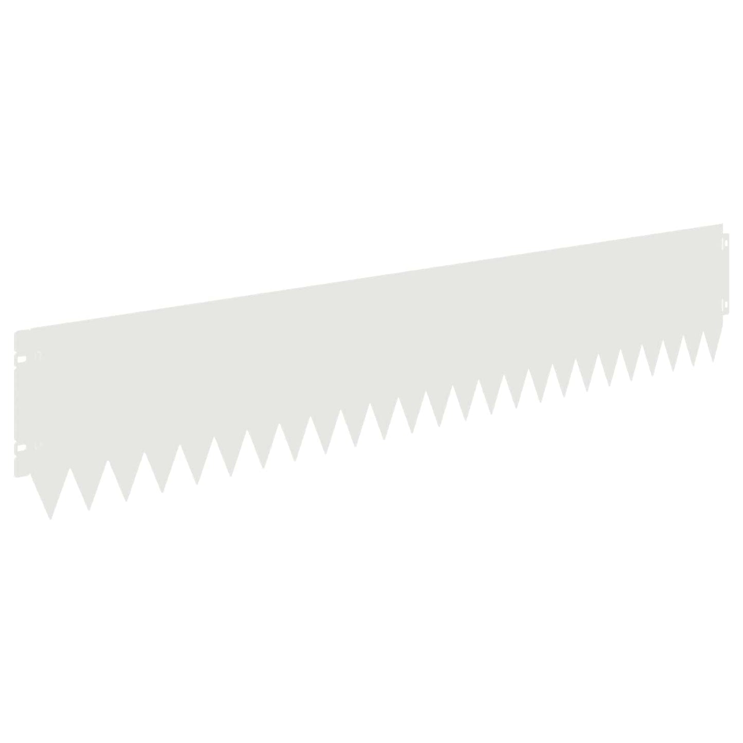 Lawn Edging 10 pcs 103 x 20 cm Steel White