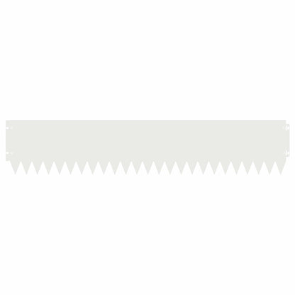 Lawn Edging 20 pcs 103 x 20 cm Steel White