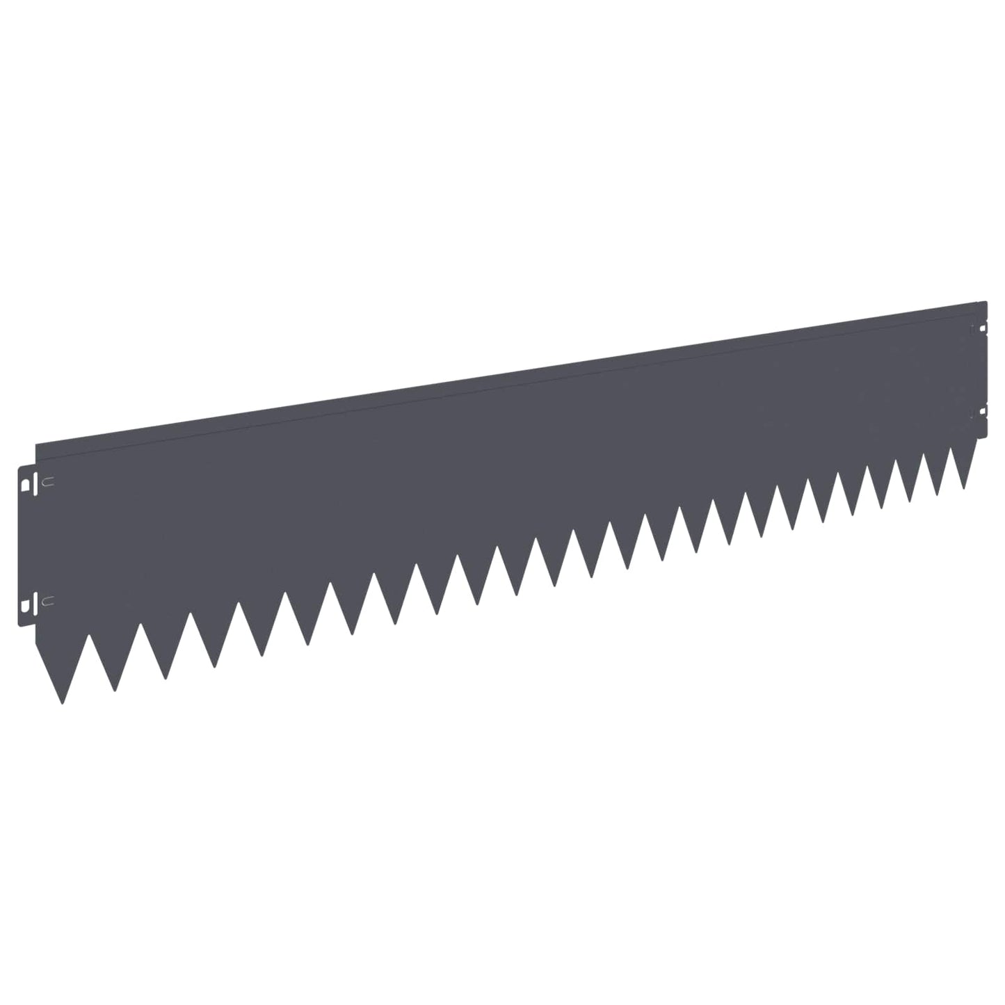 Lawn Edging 10 pcs 103 x 20 cm Steel Anthracite