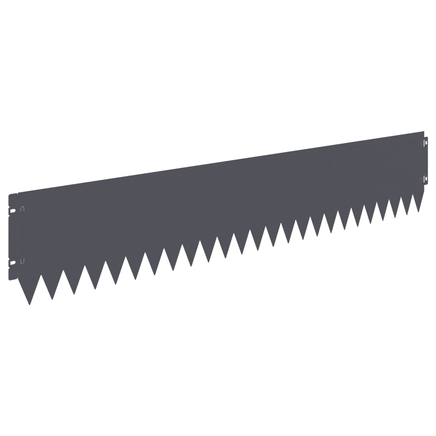 Lawn Edging 20 pcs 103 x 20 cm Steel Anthracite