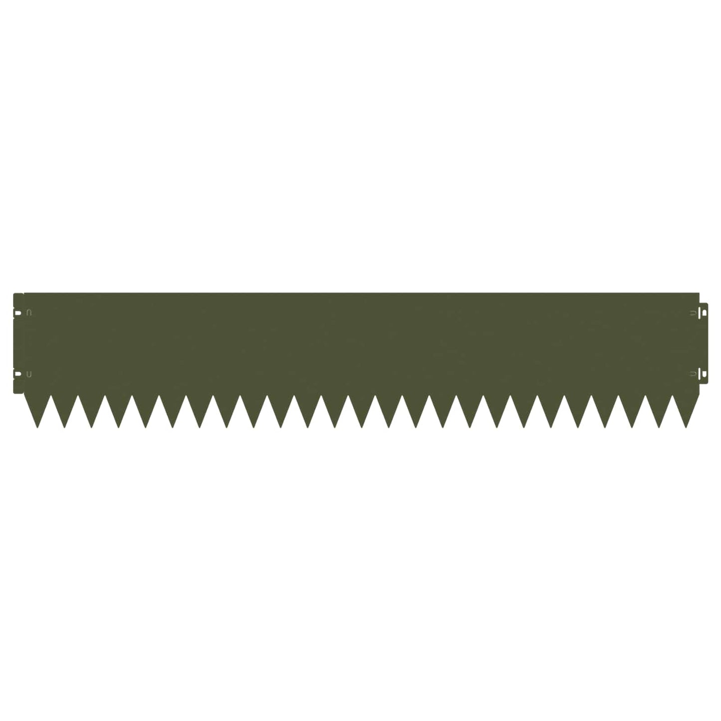 Lawn Edging 20 pcs 103 x 20 cm Steel Olive Green