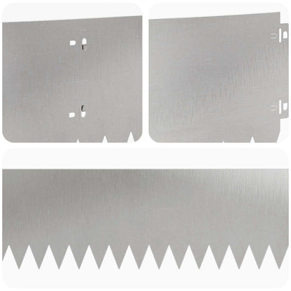 Lawn Edging 10 pcs 103 x 20 cm Steel Silver