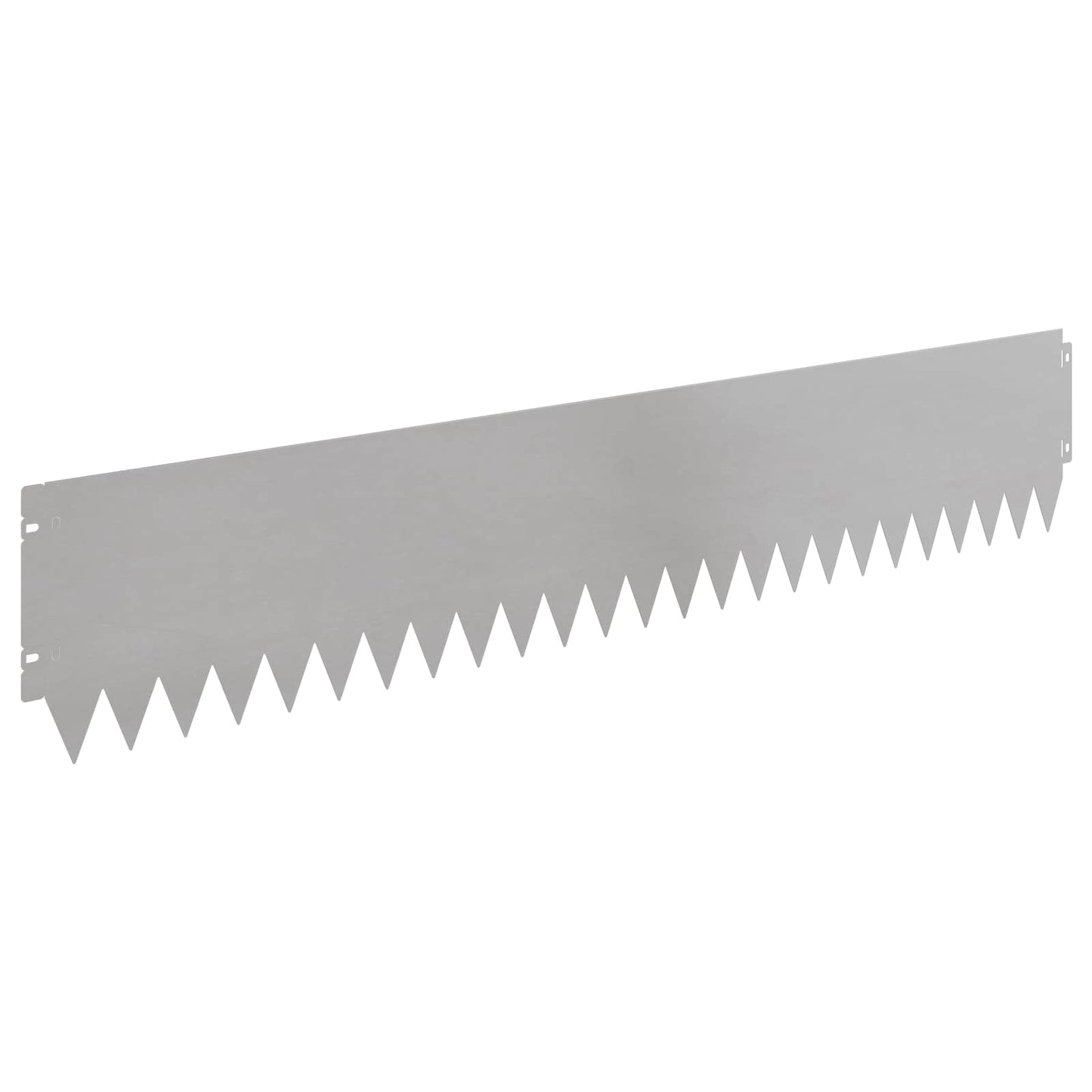 Lawn Edging 30 pcs 103 x 20 cm Steel Silver