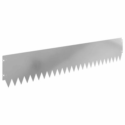 Lawn Edging 20 pcs 103 x 20 cm Steel Silver