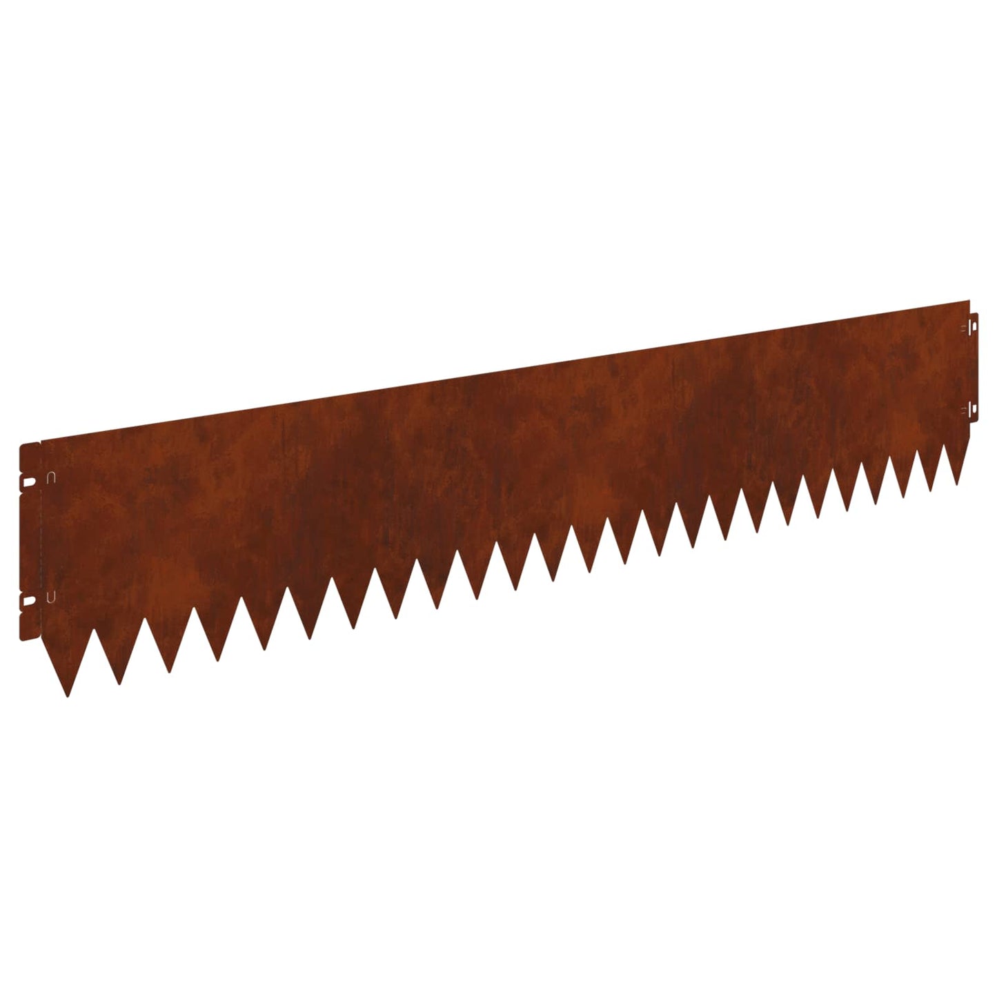 Lawn Edging 10 pcs 103 x 20 cm Steel Rusty