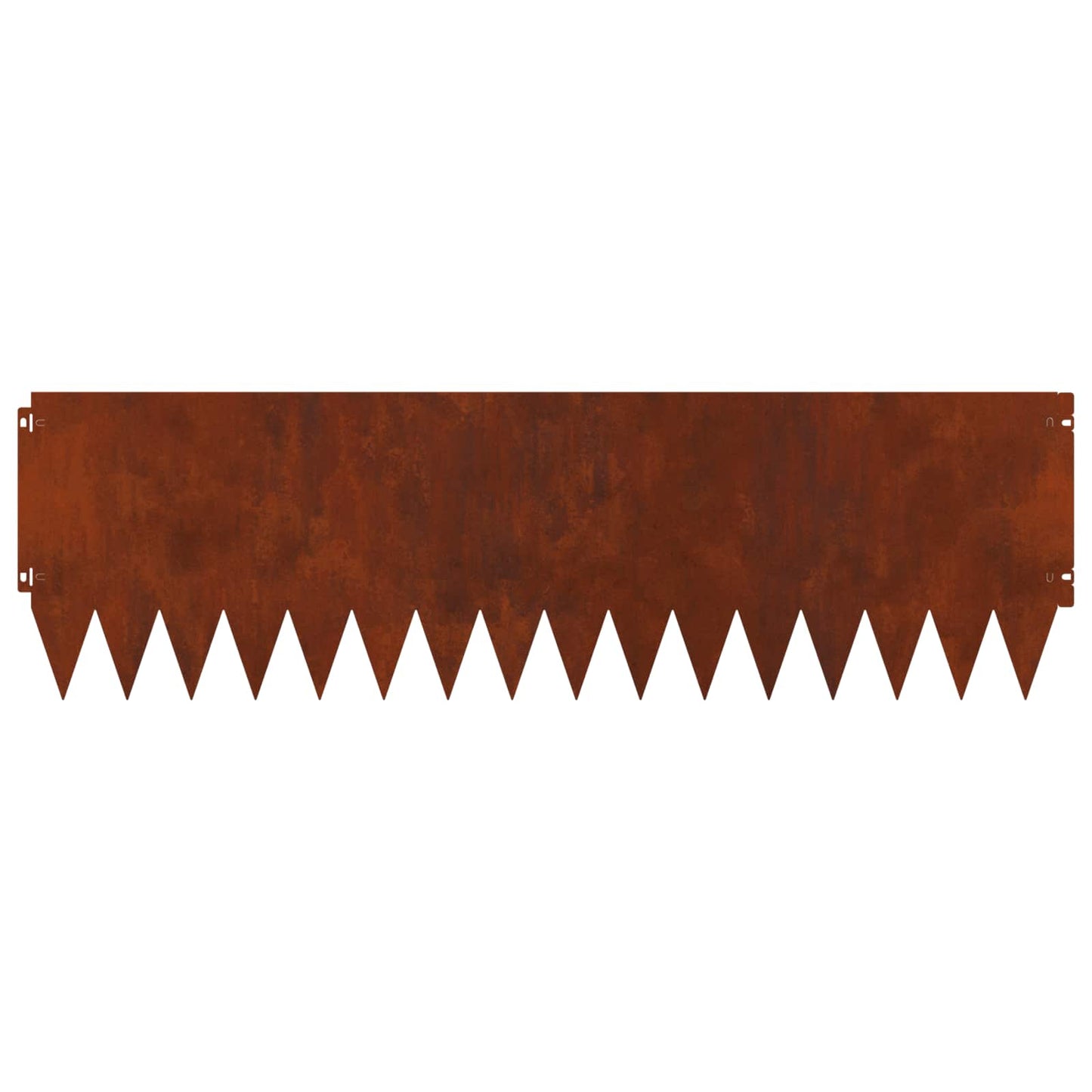 Lawn Edging 10 pcs 103 x 30 cm Steel Rusty