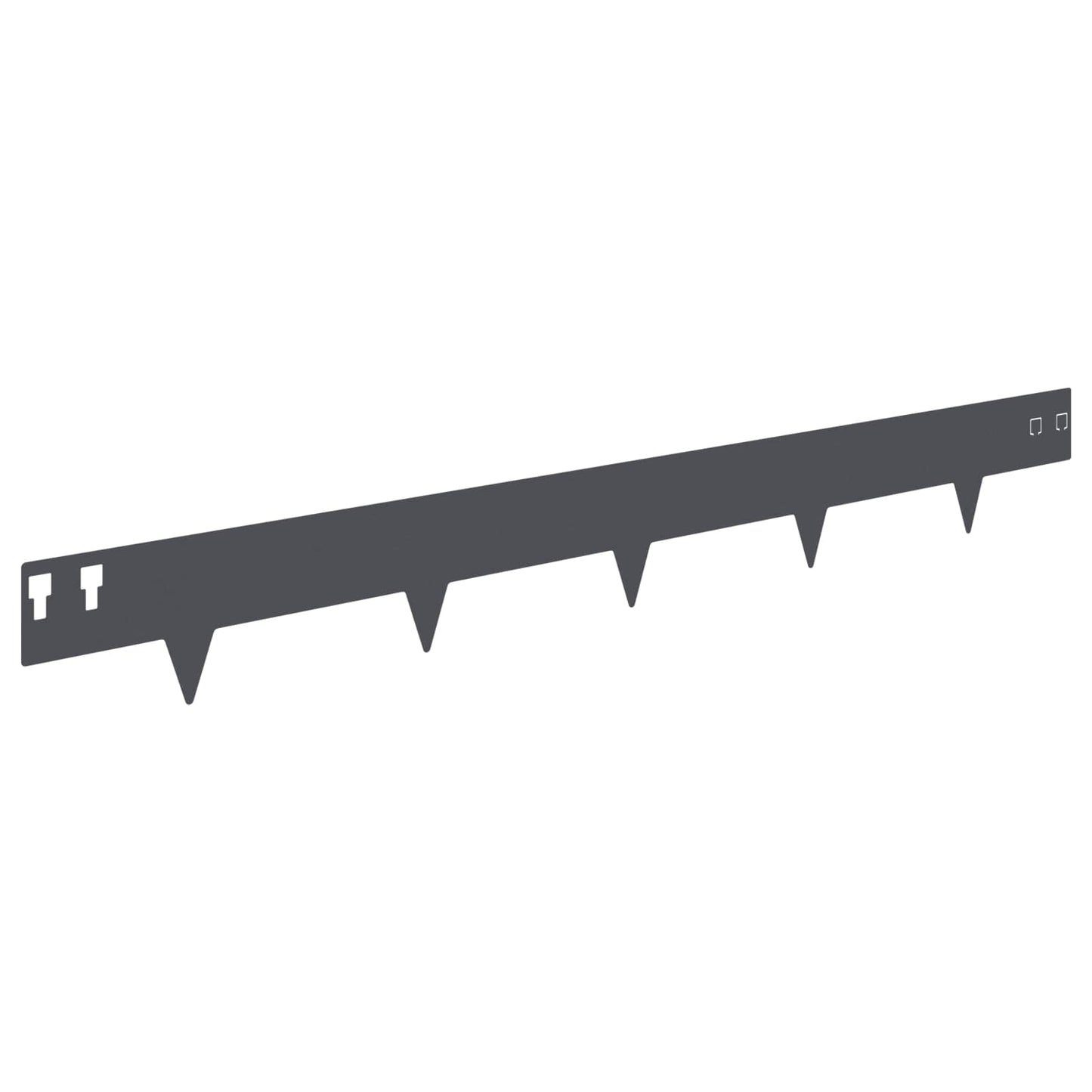 Lawn Edging 20 pcs 100 x 12 cm Steel Anthracite